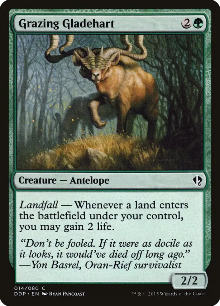 Grazing Gladehart [Duel Decks: Zendikar vs. Eldrazi] - MTG Single