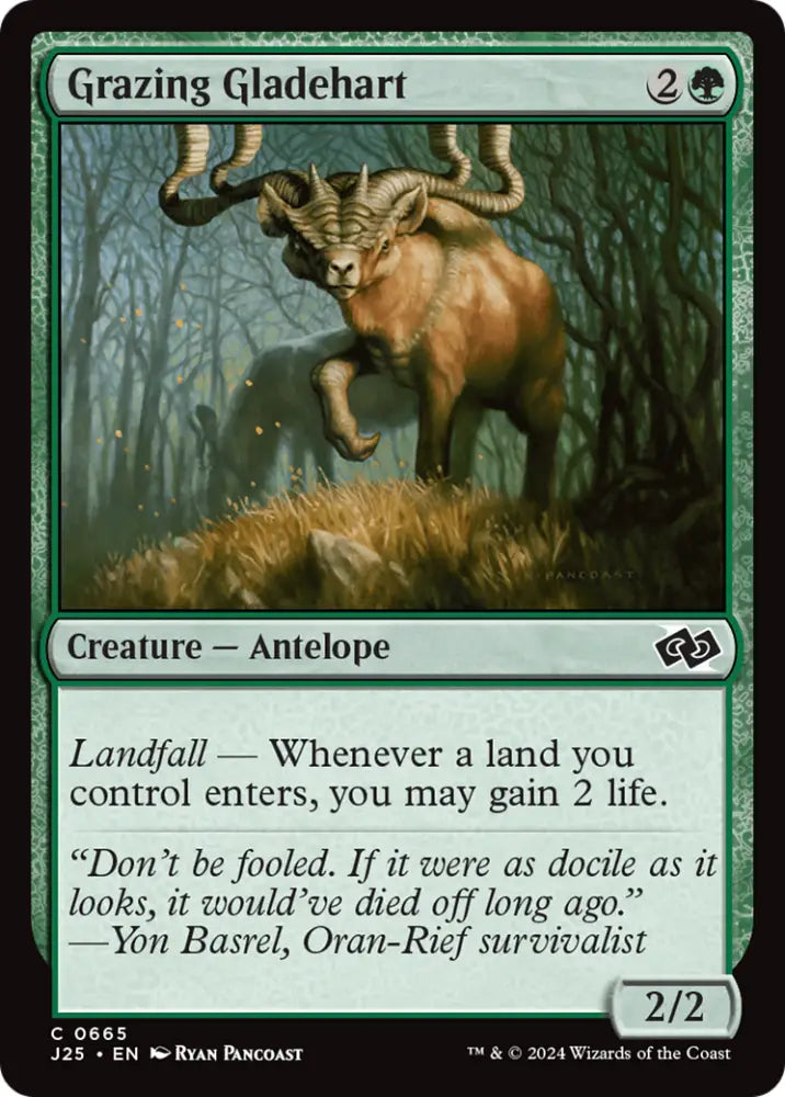 Grazing Gladehart [Foundations Jumpstart] - MTG Single