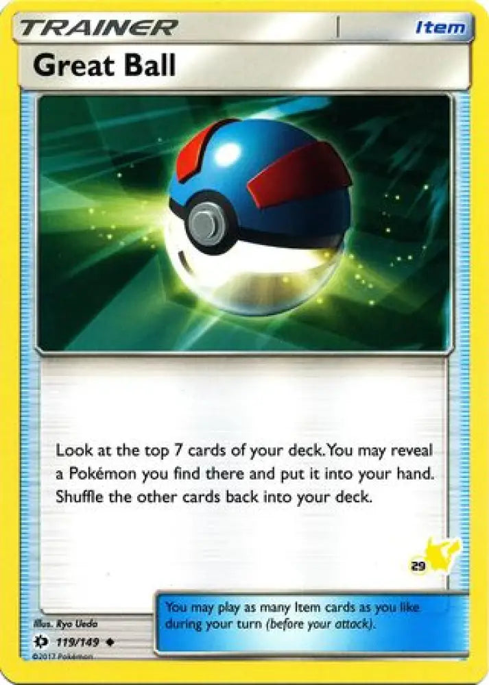 Great Ball (119/149) (Pikachu Stamp #29) [Battle Academy 2020] - Pokemon Single