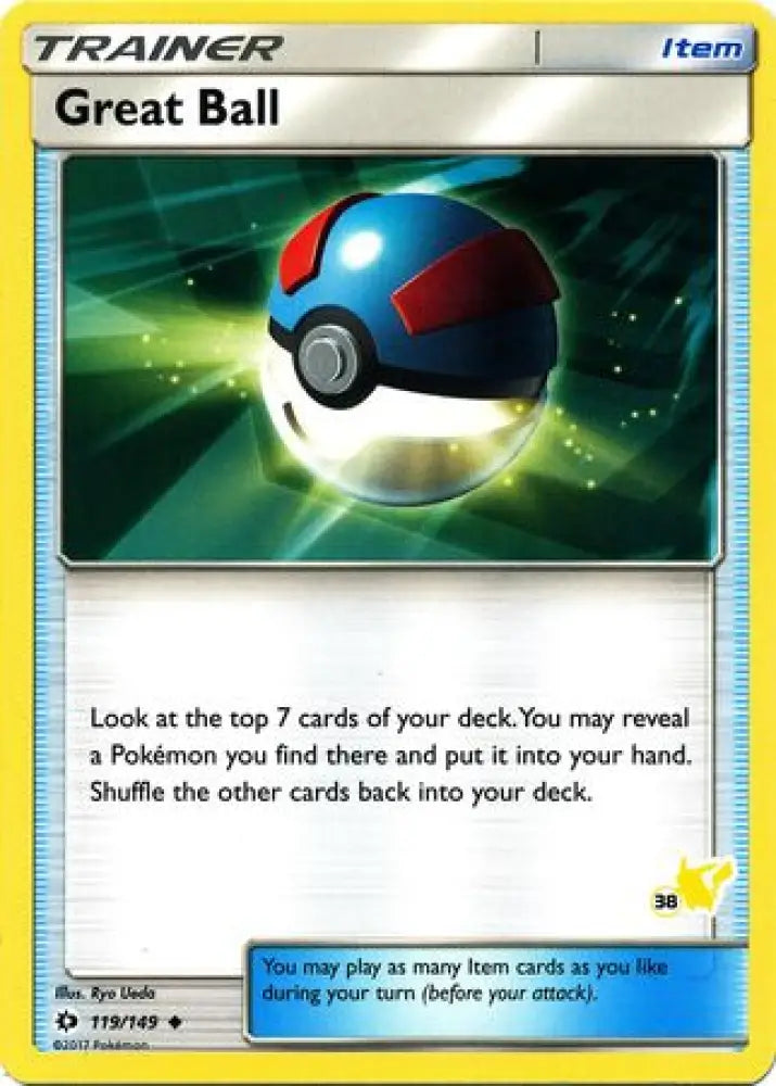 Great Ball (119/149) (Pikachu Stamp #38) [Battle Academy 2020] - Pokemon Single