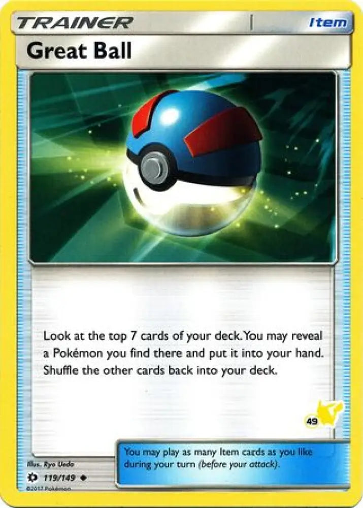 Great Ball (119/149) (Pikachu Stamp #49) [Battle Academy 2020] - Pokemon Single