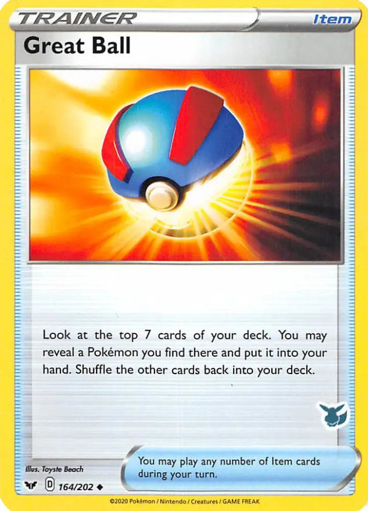 Great Ball (164/202) (Eevee Deck) [Battle Academy 2022] - Pokemon Single