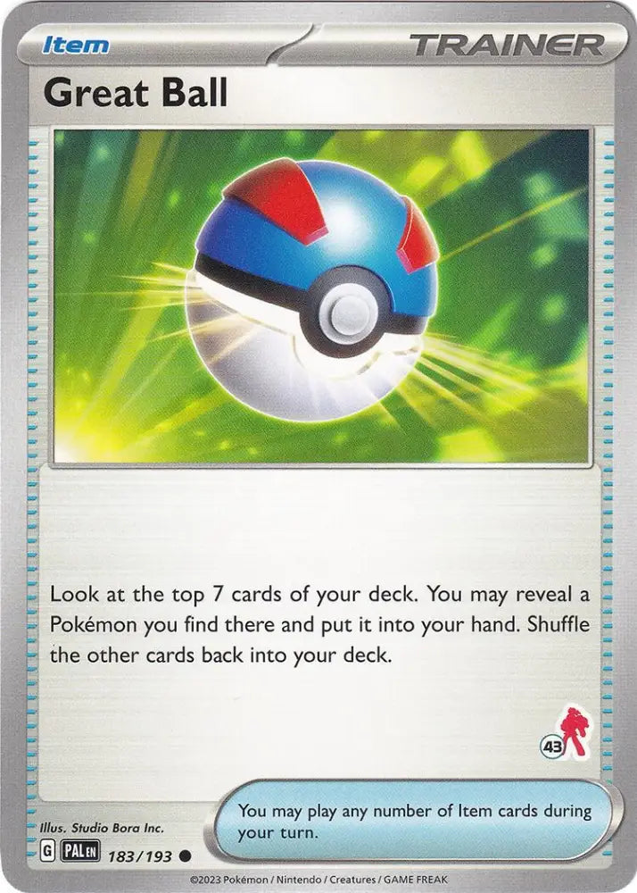 Great Ball (183/193) (Armarouge Stamp #43) [Battle Academy 2024] - Pokemon Single