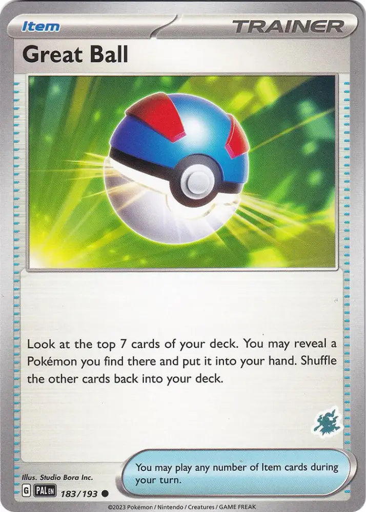 Great Ball (183/193) (Darkrai Deck) [Battle Academy 2024] - Pokemon Single