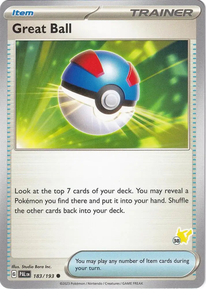 Great Ball (183/193) (Pikachu Stamp #38) [Battle Academy 2024] - Pokemon Single