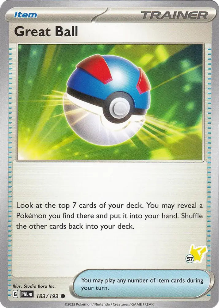 Great Ball (183/193) (Pikachu Stamp #57) [Battle Academy 2024] - Pokemon Single