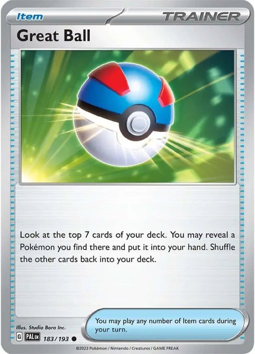 Great Ball (183/193) [Scarlet & Violet: Paldea Evolved] - Pokemon Single