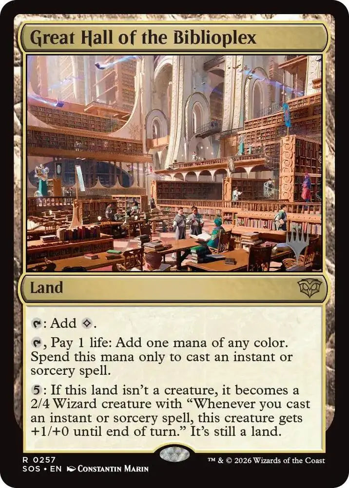 Great Hall of the Biblioplex (257) [Secrets of Strixhaven Promos]