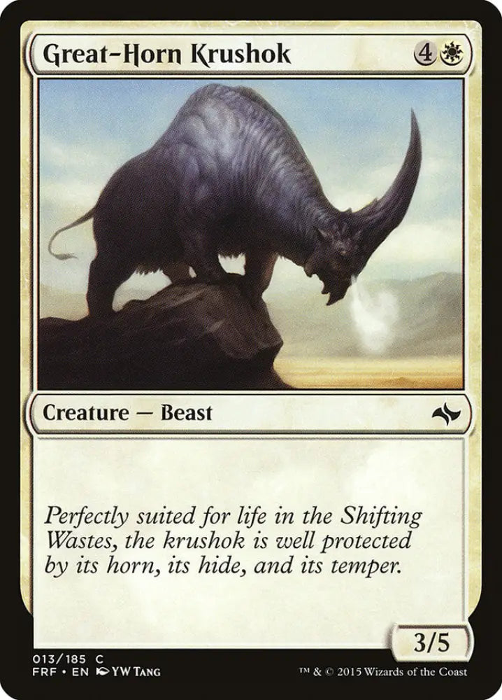 Great-Horn Krushok [Fate Reforged] - MTG Single