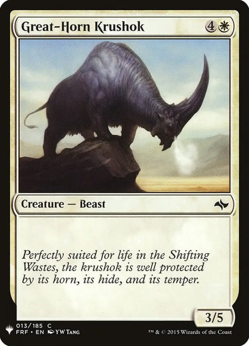Great-Horn Krushok [Mystery Booster] - MTG Single
