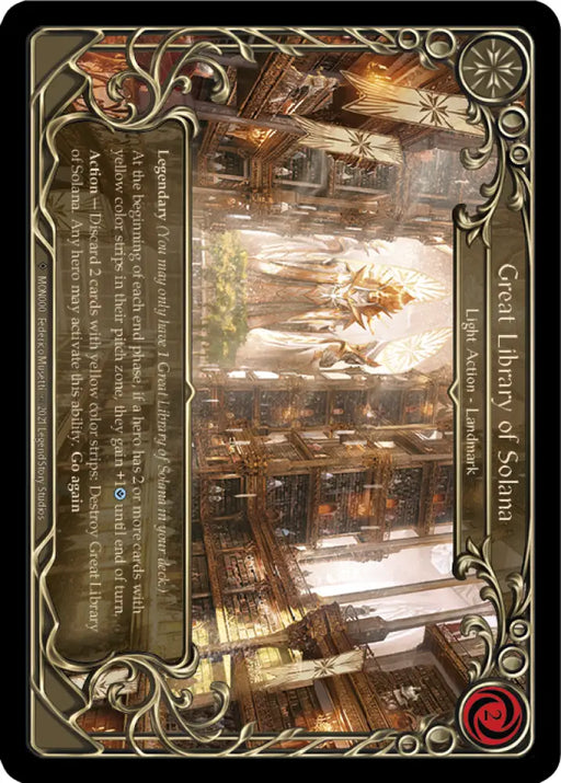 Great Library of Solana [Monarch Unlimited] Unlimited Rainbow Foil - Flesh And Blood Single
