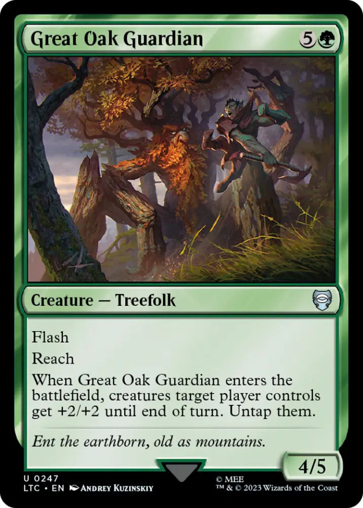 Great Oak Guardian [The Lord of the Rings: Tales of Middle-Earth Commander] - MTG Single
