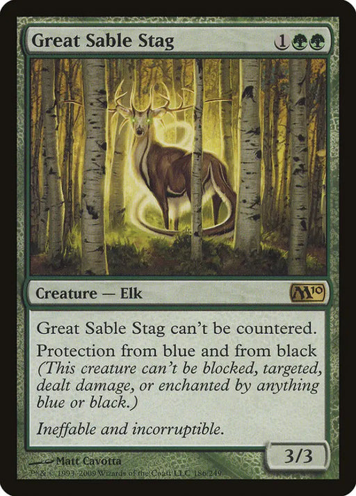 Great Sable Stag [Magic 2010] - MTG Single