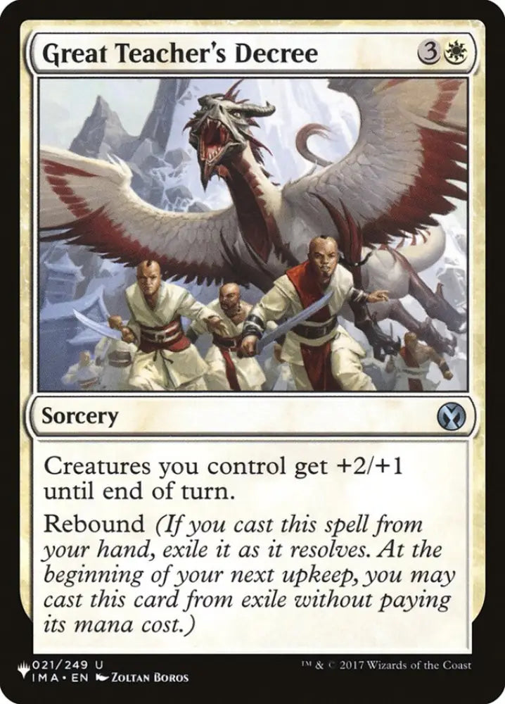 Great Teacher’s Decree [The List] - MTG Single