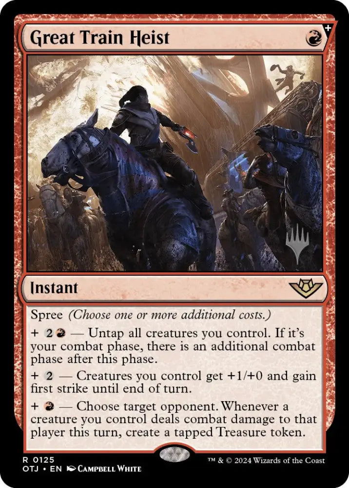 Great Train Heist (Promo Pack) [Outlaws of Thunder Junction Promos] - MTG Single