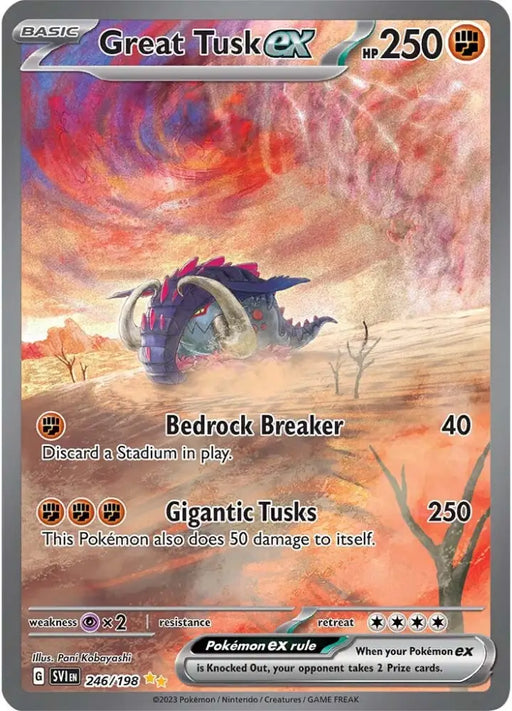 Great Tusk ex (246/198) [Scarlet & Violet: Base Set] - Pokemon Single