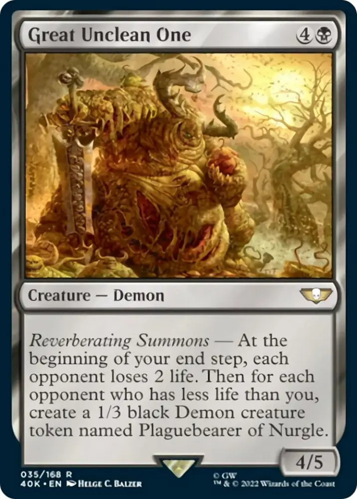 Great Unclean One [Warhammer 40,000] - MTG Single