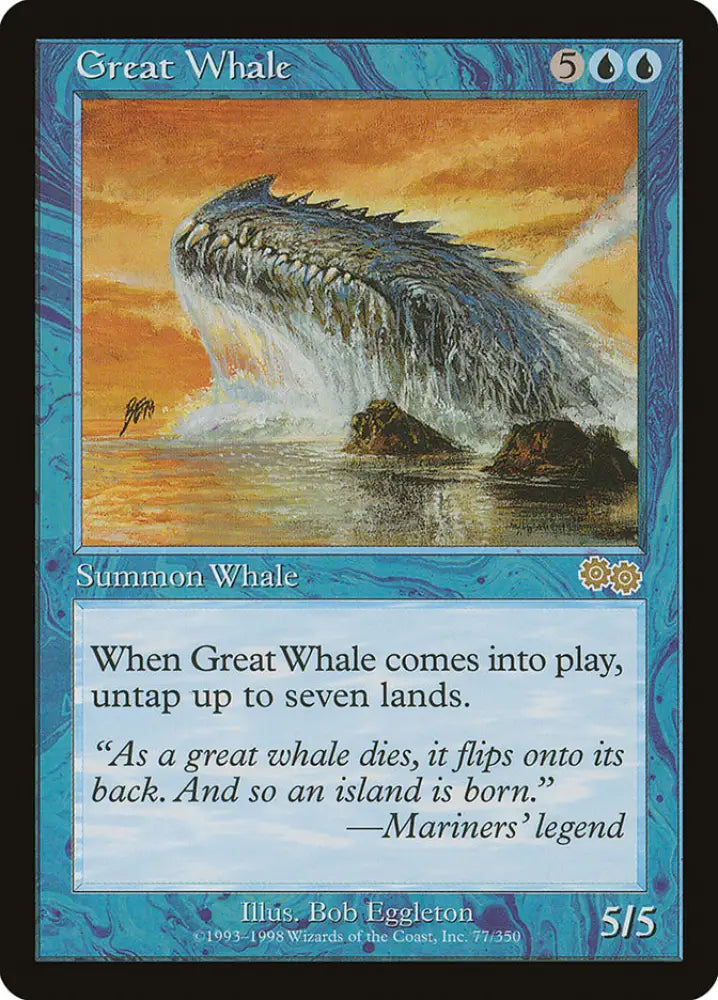 Great Whale [Urza’s Saga] - MTG Single