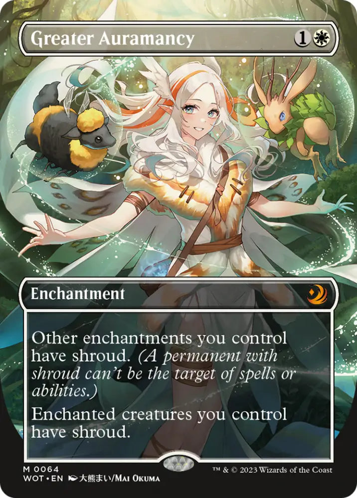 Greater Auramancy (Anime Borderless) [Wilds of Eldraine: Enchanting Tales] - MTG Single
