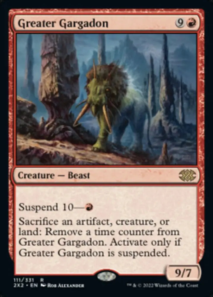 Greater Gargadon [Double Masters 2022] - MTG Single