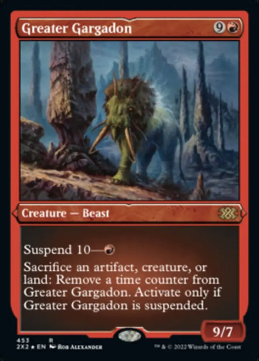 Greater Gargadon (Foil Etched) [Double Masters 2022] - MTG Single