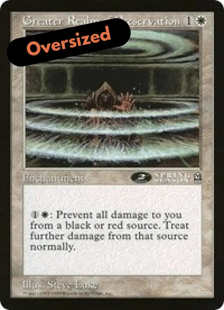 Greater Realm of Preservation (Oversized) [Oversize Cards] - MTG Single