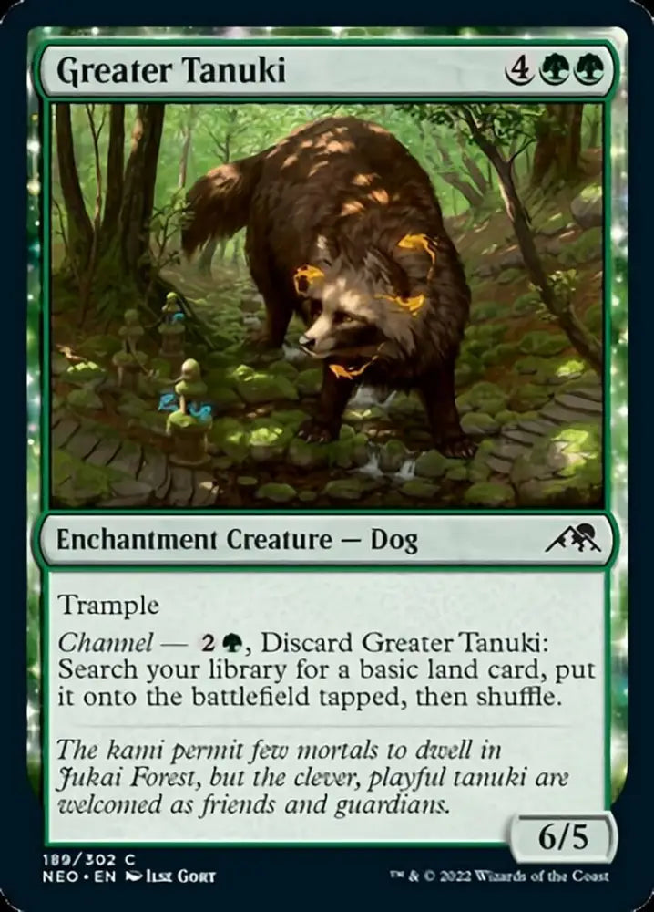 Greater Tanuki [Kamigawa: Neon Dynasty] - MTG Single
