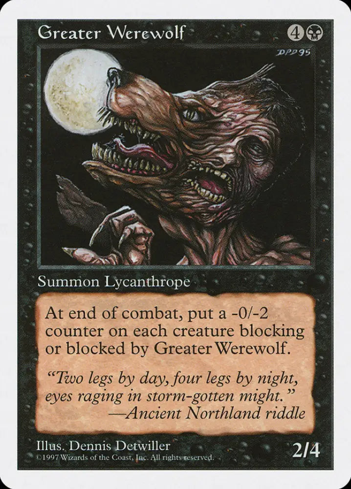 Greater Werewolf [Fifth Edition] - MTG Single
