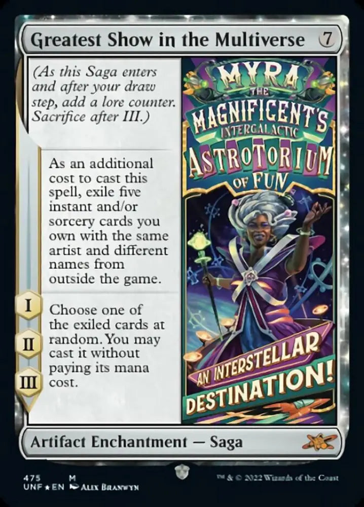 Greatest Show in the Multiverse (Galaxy Foil) [Unfinity] - MTG Single