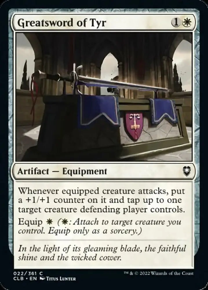 Greatsword of Tyr [Commander Legends: Battle for Baldur’s Gate] - MTG Single