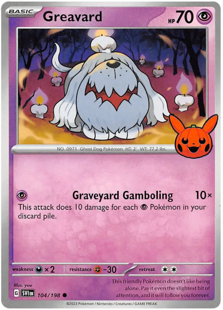 Greavard (104/198) [Trick or Trade 2023] - Pokemon Single