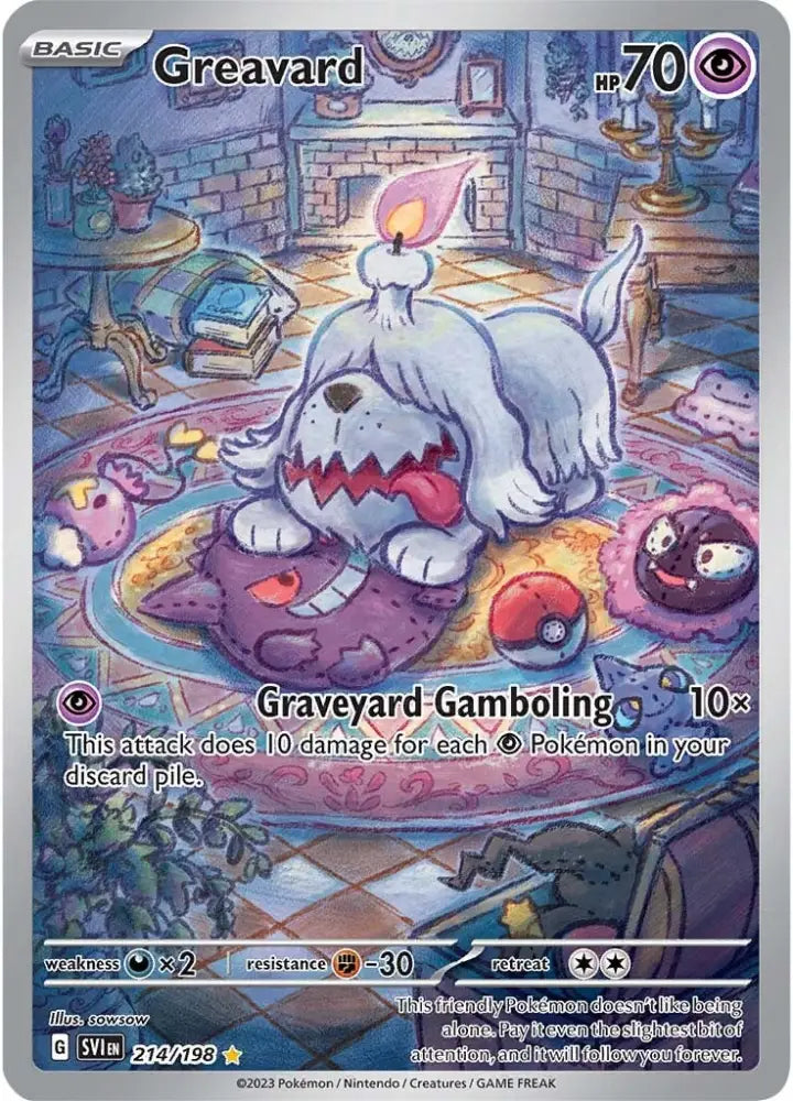 Greavard (214/198) [Scarlet & Violet: Base Set] - Pokemon Single