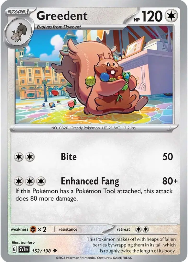 Greedent (152/198) [Scarlet & Violet: Base Set] - Pokemon Single