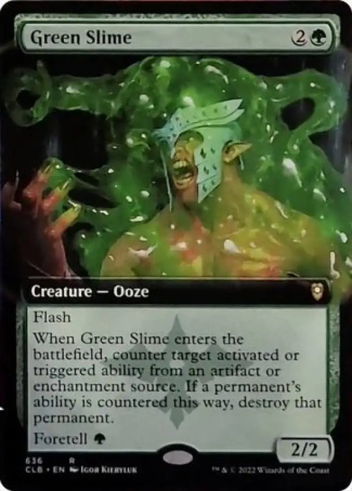 Green Slime (Extended Art) [Commander Legends: Battle for Baldur’s Gate] - MTG Single