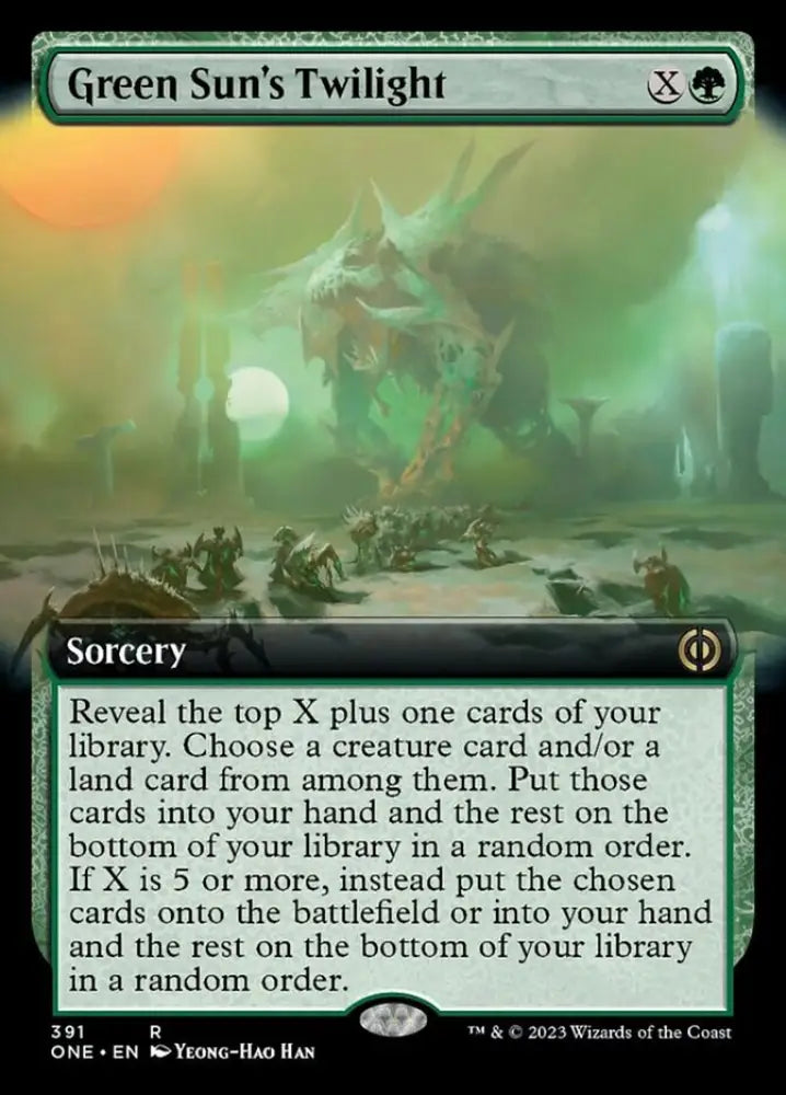 Green Sun’s Twilight (Extended Art) [Phyrexia: All Will Be One] - MTG Single