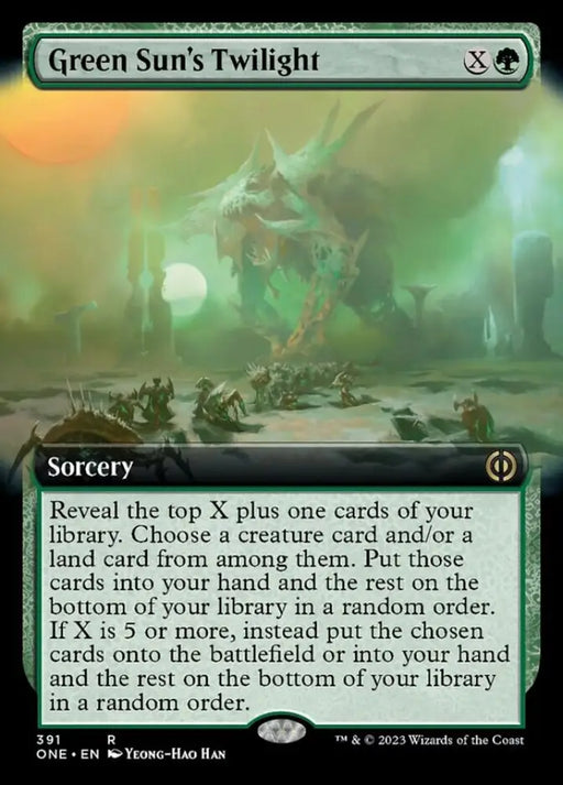 Green Sun’s Twilight (Extended Art) [Phyrexia: All Will Be One] - MTG Single