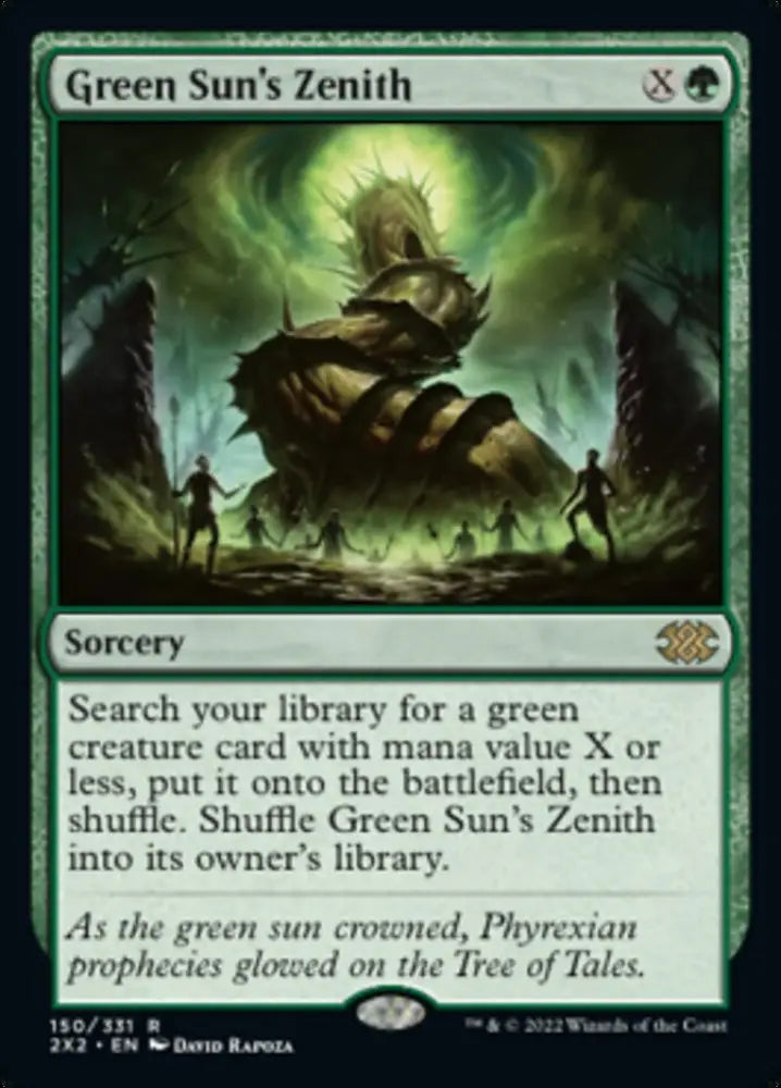 Green Sun’s Zenith [Double Masters 2022] - MTG Single