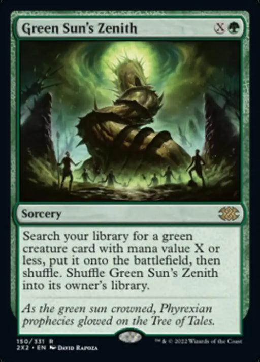Green Sun’s Zenith [Double Masters 2022] - MTG Single