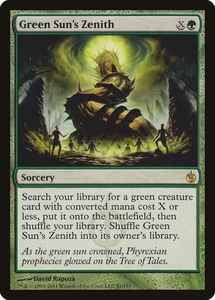 Green Sun’s Zenith [Mirrodin Besieged] - MTG Single