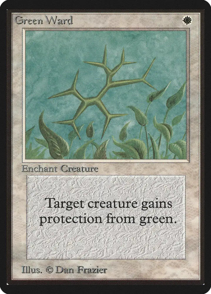 Green Ward [Beta Edition] - MTG Single
