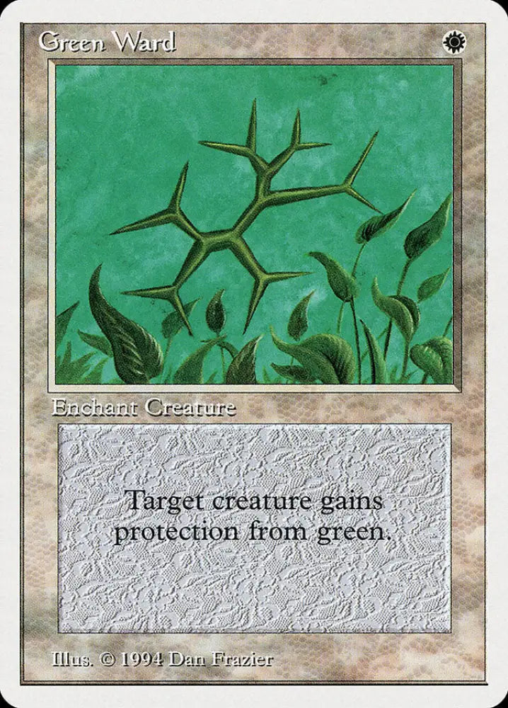 Green Ward [Summer Magic / Edgar] - MTG Single