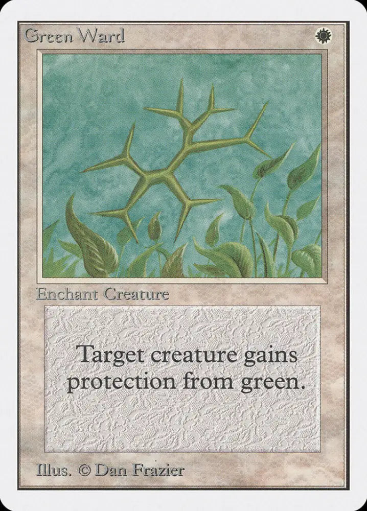 Green Ward [Unlimited Edition] - MTG Single