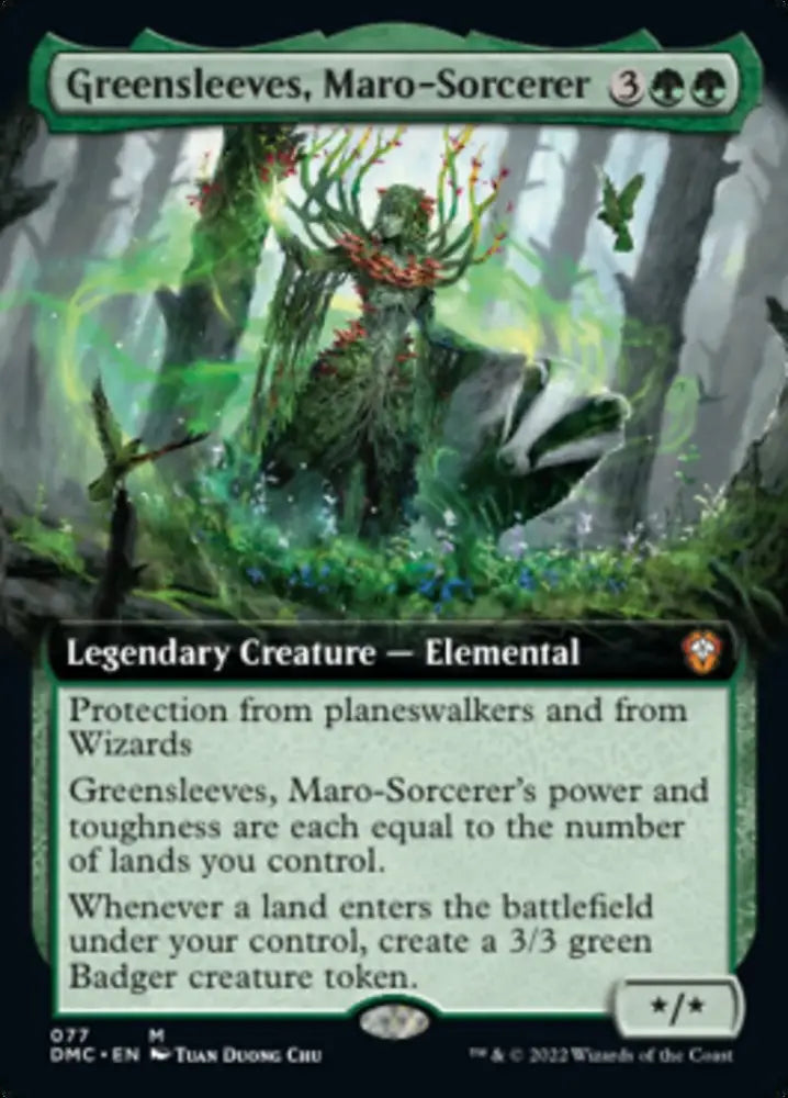 Greensleeves Maro-Sorcerer (Extended Art) [Dominaria United Commander] - MTG Single