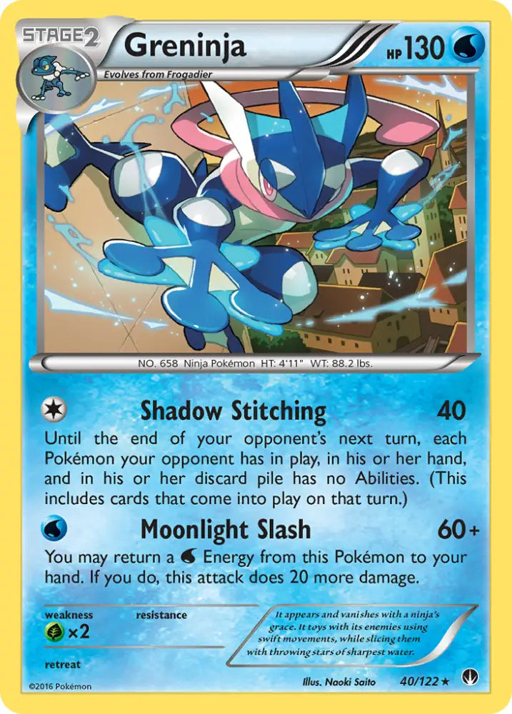Greninja (40/122) [XY: BREAKpoint] - Pokemon Single