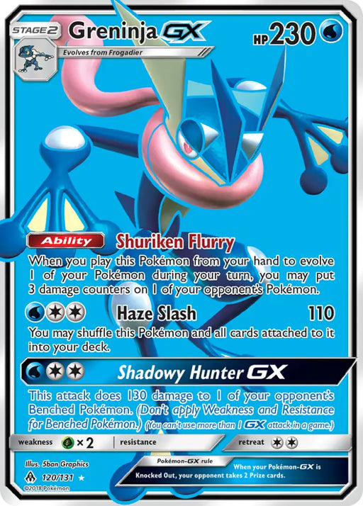 Greninja GX (120/131) [Sun & Moon: Forbidden Light] - Pokemon Single