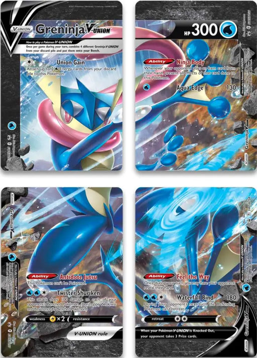 Greninja V-Union (Set of 4) [Sword & Shield: Black Star Promos] - Pokemon Single
