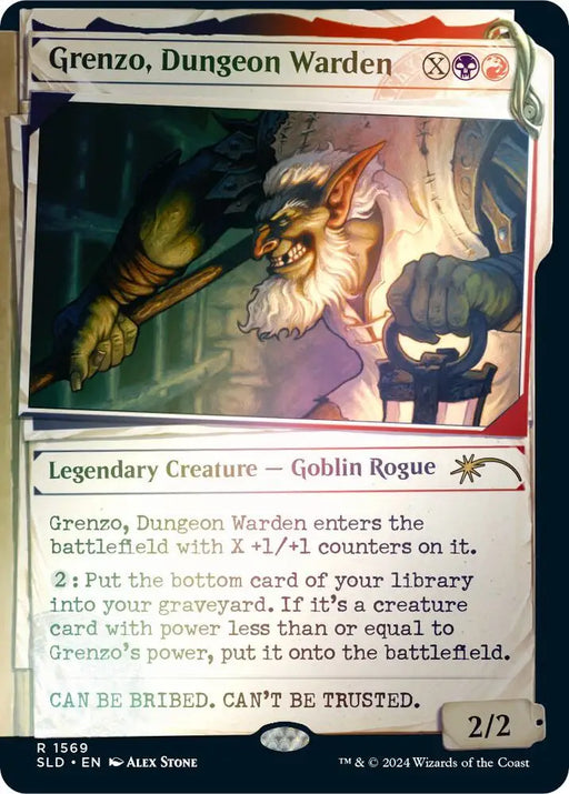 Grenzo, Dungeon Warden (Rainbow Foil) (1569) [Secret Lair Drop] [Showcase]