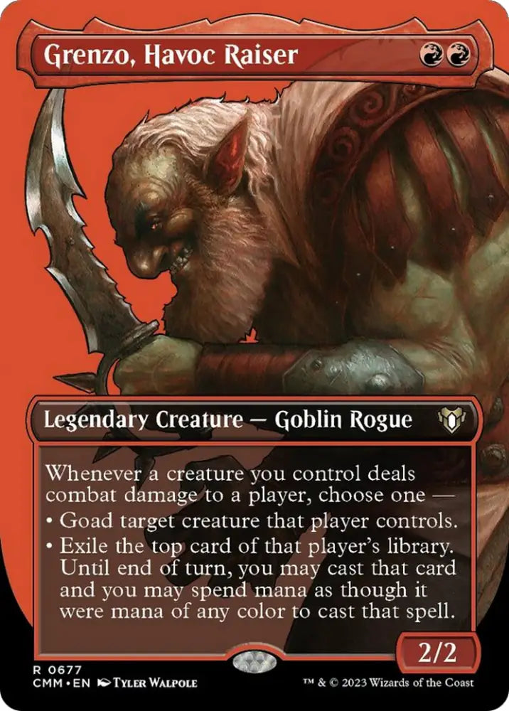 Grenzo Havoc Raiser (Borderless Profile) [Commander Masters] - MTG Single