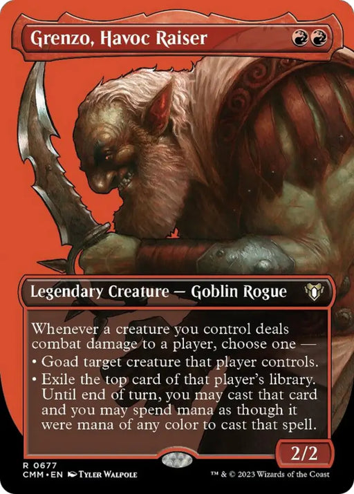 Grenzo Havoc Raiser (Borderless Profile) [Commander Masters] - MTG Single