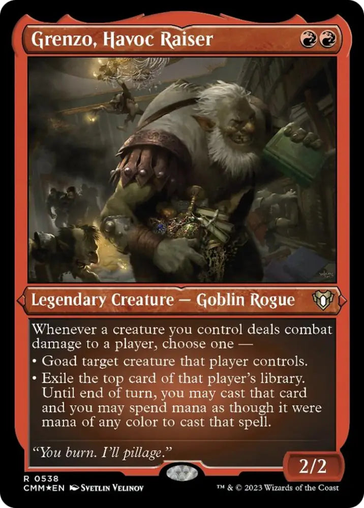Grenzo Havoc Raiser (Foil Etched) [Commander Masters] - MTG Single